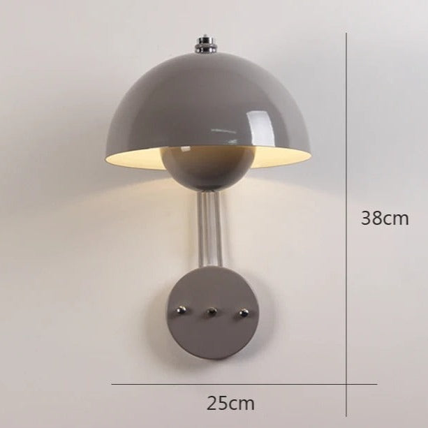 Moderne LED wandlamp met koepelkap