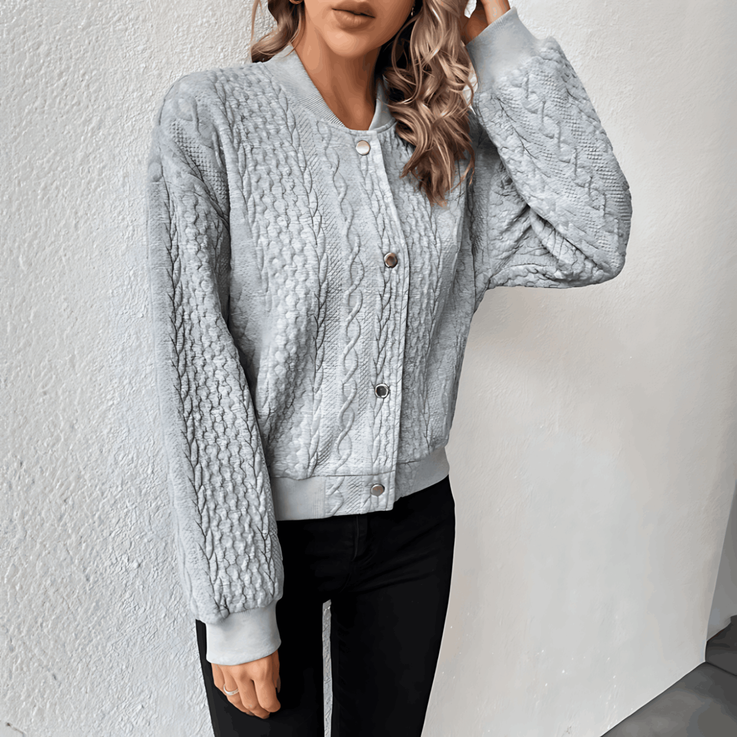 Cardigan vest jasje bomber stijl