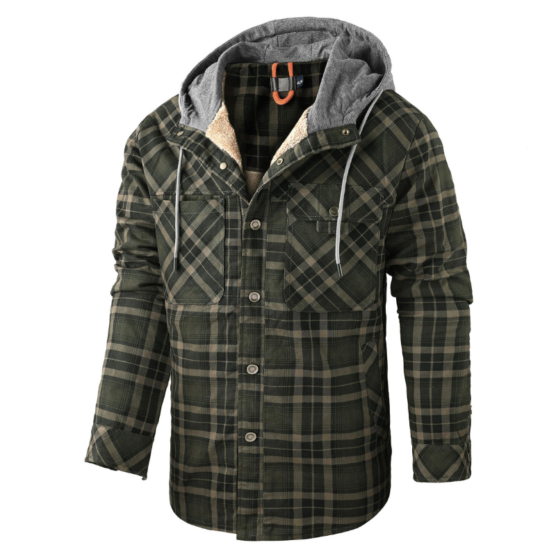 Mason Lewis | Hooded Logger Flanellen Outdoor Jacket