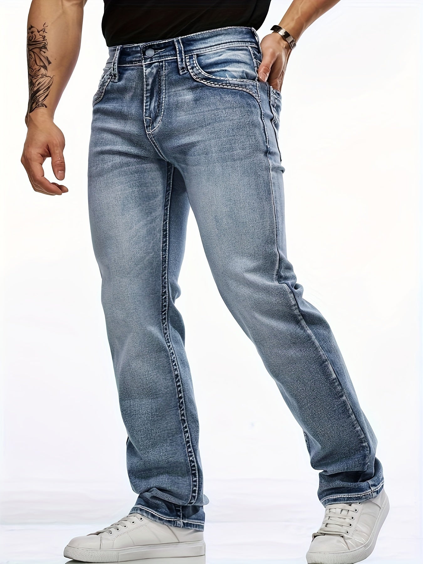 Stretch Regular fit denim Herenjeans - Michael