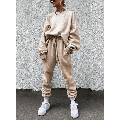 Dior - Tweestuks lounge set met oversized sweatshirt en broek met trekkoord