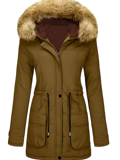 Cordilee - Winterparka met capuchon en diepe zakken