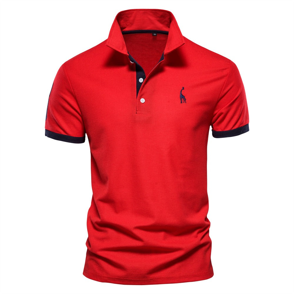 Conan - Slim-fit poloshirt met contrasterende details