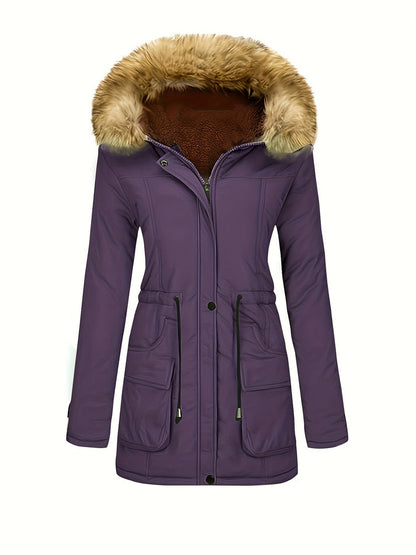 Cordilee - Winterparka met capuchon en diepe zakken