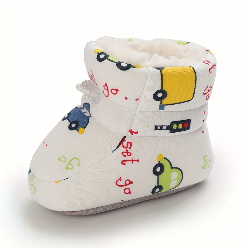 Schattige comfortabele instap fleece laarsjes voor baby jongens en meisjes - Happie