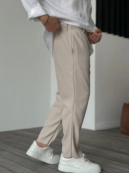 Jay - Casual broek met relaxed fit en rechte pijpen