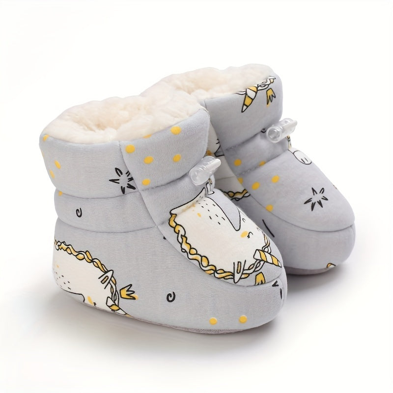 Schattige comfortabele instap fleece laarsjes voor baby jongens en meisjes - Happie