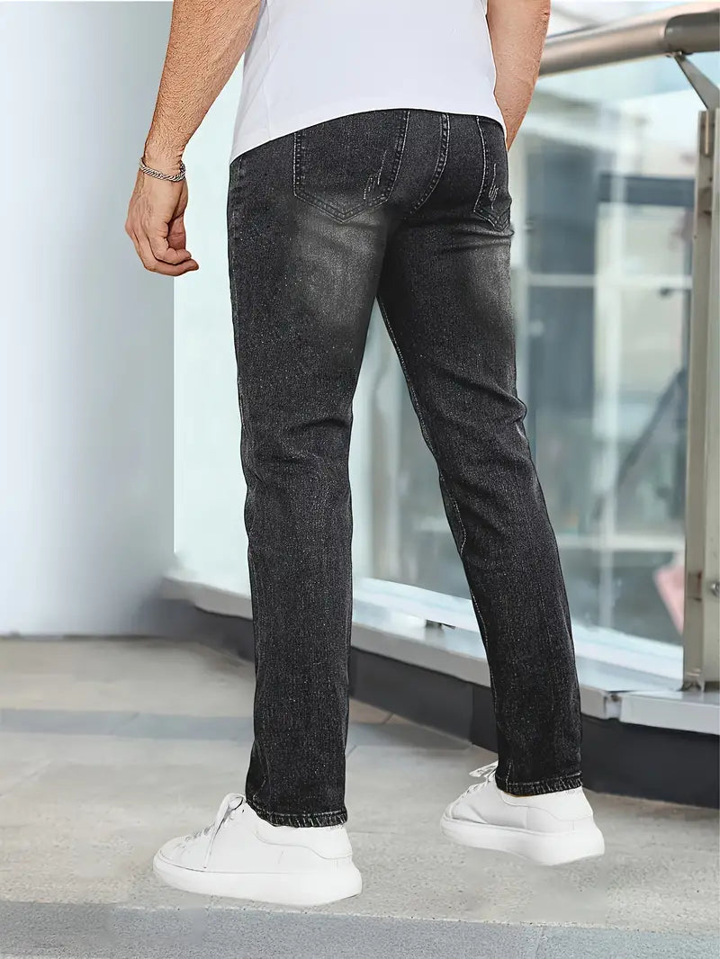 Casual Jeans met Manchet van Katoenmix - Nicolai