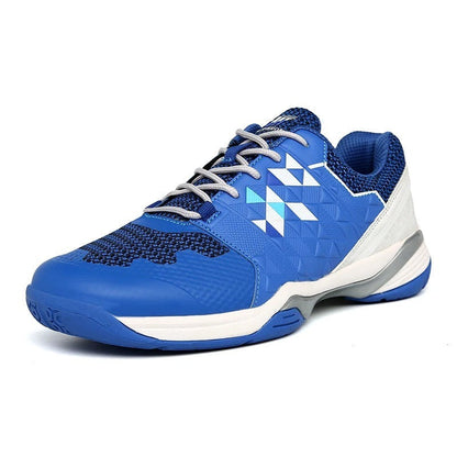 High grip sportschoen mannen padel tennis squash wit grijs blauw wit