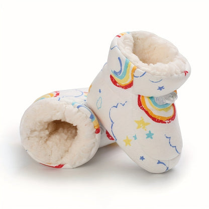 Schattige comfortabele instap fleece laarsjes voor baby jongens en meisjes - Happie