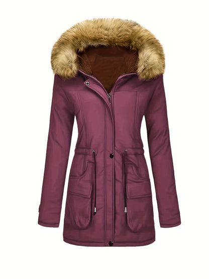 Cordilee - Winterparka met capuchon en diepe zakken