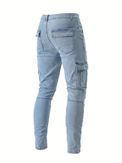 Heren Casual Cargo Rekbare Skinny Jeans - Patrick