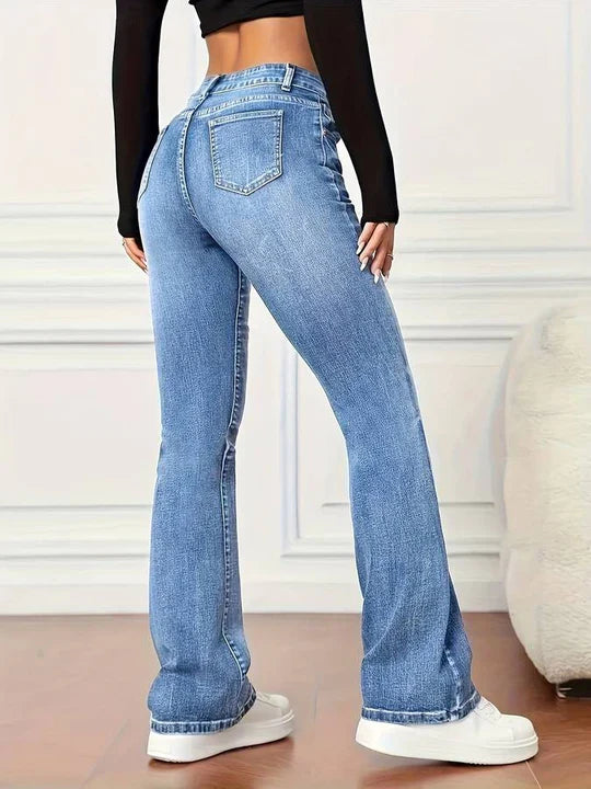 Emilijah - Dames high-waisted flared jeans