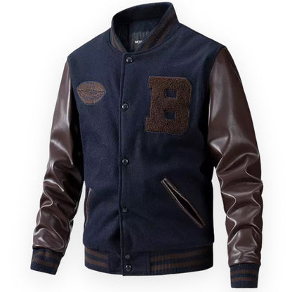 Hollis - Casual “B” patch varsity-jasje