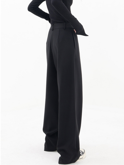 Avant Garde - Asymmetrische hoge taille pantalon unieke drapering