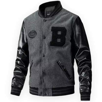 Hollis - Casual “B” patch varsity-jasje