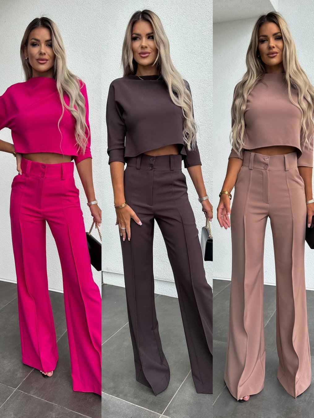 Cilene - Classy tweedelige set dames hoge taille korte mouwen