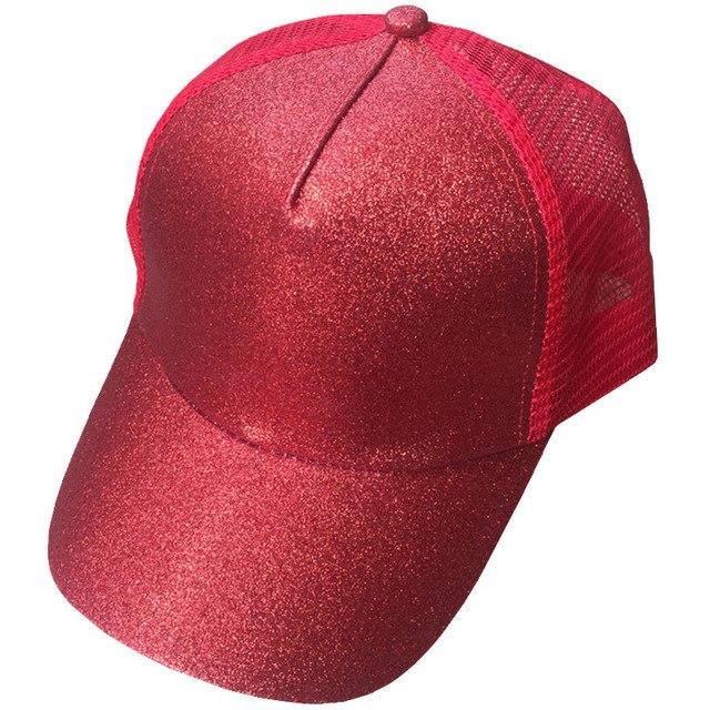 Handige baseball cap voor paardenstaart - dames pet