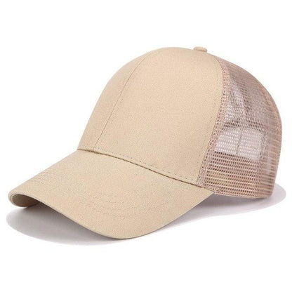 Handige baseball cap voor paardenstaart - dames pet