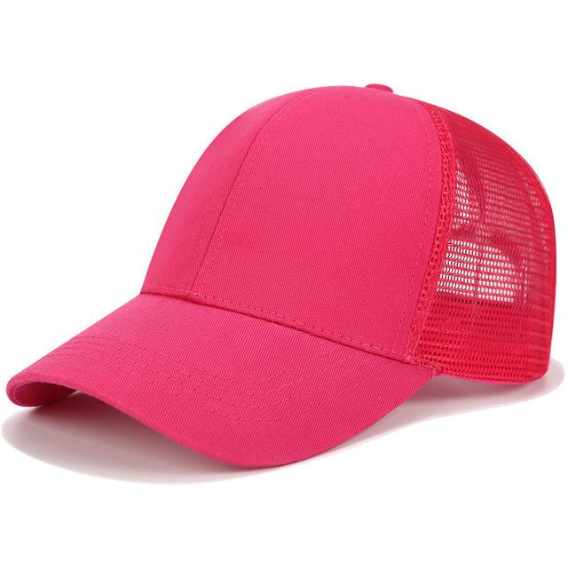 Handige baseball cap voor paardenstaart - dames pet