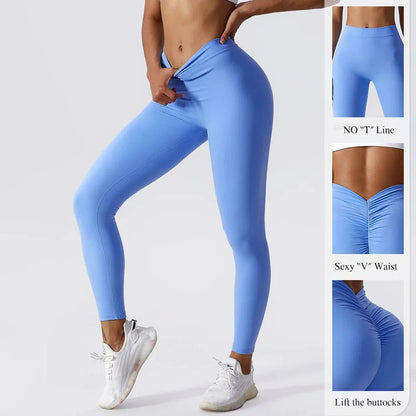 Scrunch compressie yoga gym fitness leggings